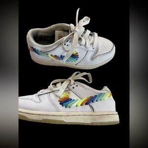 Nike Colorful Kids Shoes with Rainbow Laces